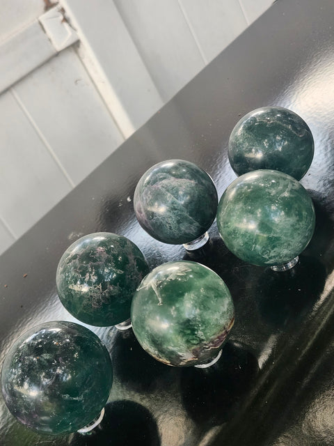 Florite sphere! 6 ounces, 49mm, 1.9 inches