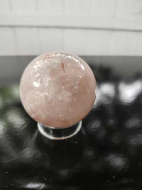 13.6 ounce, 64.5mm, 2.54 inch fire quartz sphere