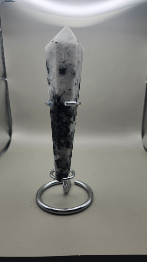 Rainbow moonstone scepter 6 inches, 6 ounces!!