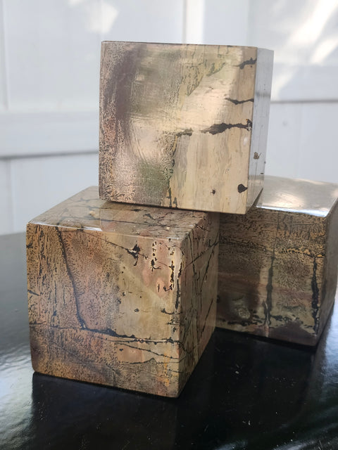 Dendritic jasper cube! 2.4 inches, 1.4 pounds