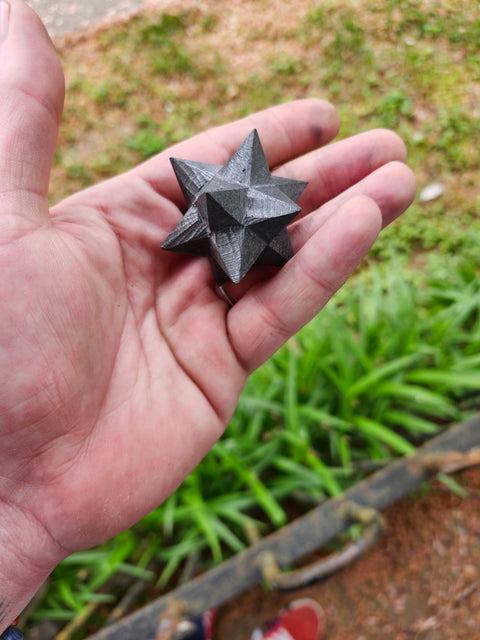 Shungite tetrahedron mercaba 2.5 inches wide!