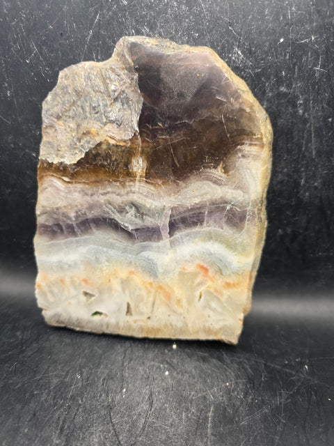 Florite slab! 1.4 pounds, 5.5 inches tall, 4.5" wide