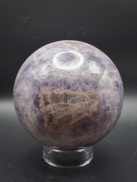 Jumbo dream amethyst sphere! 2.6 pounds, 91.6mm, 3.6 inches