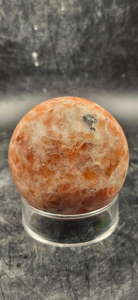 Sunstone sphere! 52.6mm, 2 inches, 7 ounces
