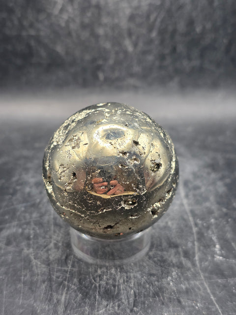 Pyrite sphere! 49mm, 1.9 inches, 9.2 ounces