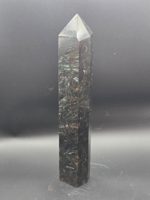Jumbo arfvedsonite tower! 9.5 inches tall, 1.15 pounds