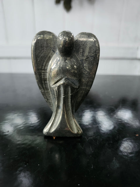 Pyrite angel. 6.2 ounces, 3 inches tall