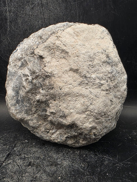 Large blue calcite geode! 2.2 pounds, 3.9 inches wide