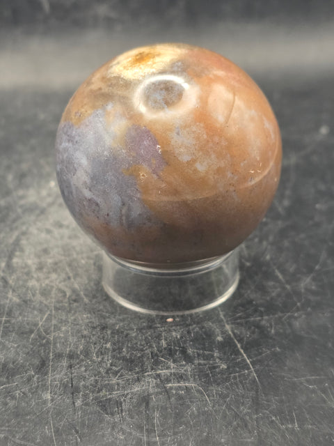 Ocean jasper sphere! 48.7mm, 1.9 inches, 5.6 ounces