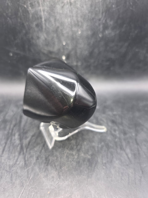 Rainbow obsidian heart! 6 ounces! 2.5 inches wide, 2.1" tall
