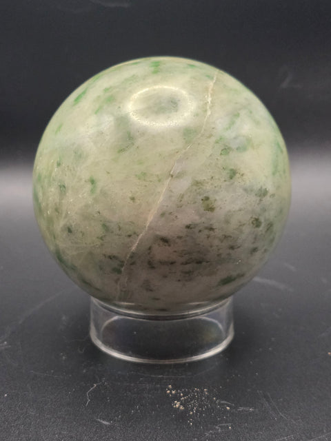 Hydrogrossular garnet sphere! 76.7mm, 3 inches, 1.12 pounds