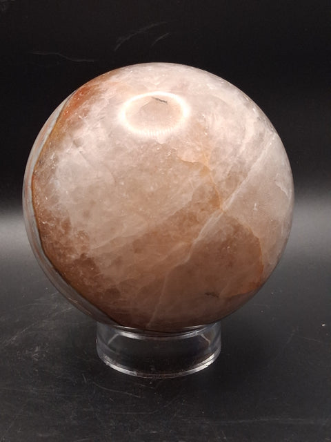 Large amethyst lace agate sphere! 89.6mm, 3.5", 2.3 pounds