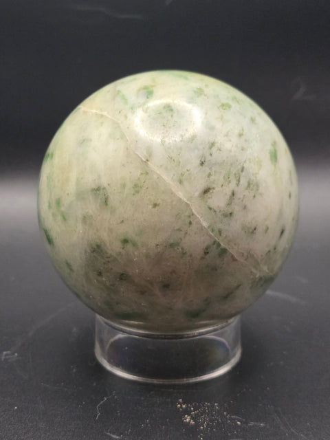 Hydrogrossular garnet sphere! 76.7mm, 3 inches, 1.12 pounds