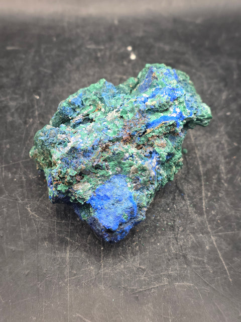 Raw Azurite chrysocolla crystal! 7.1 ounces, 2.6 inches wide