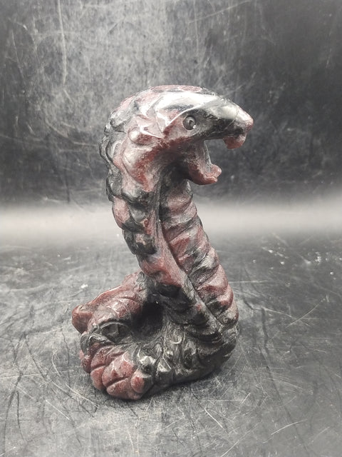 Astrophyllite garnet firework king cobra!! 10 ounces, 3.9 inches tall