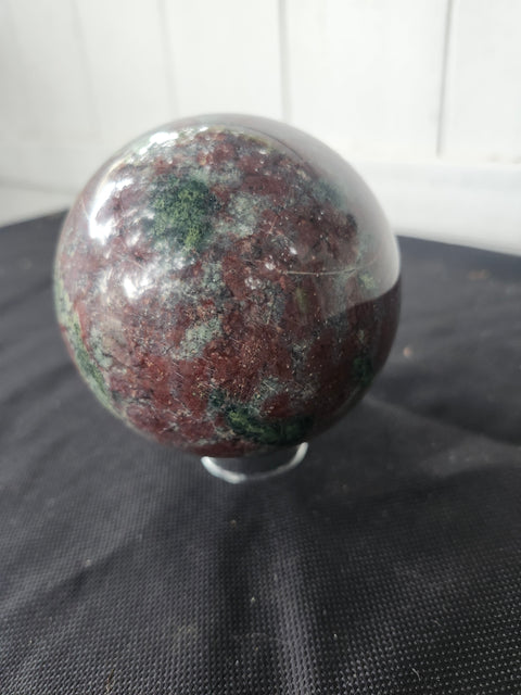 1.8 pound, 3.5 inch ocean jasper sphere