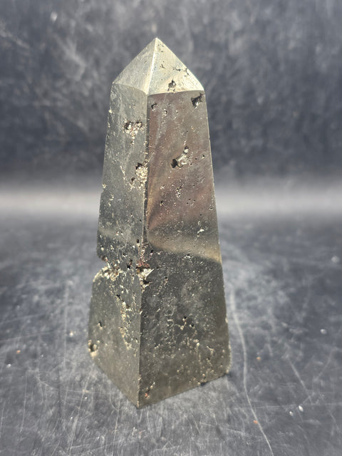 Pyrite tower! 9.5 ounces, 3.8 inches tall
