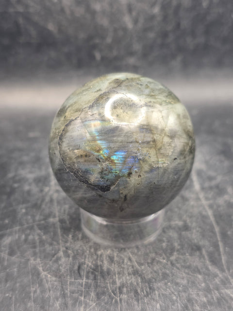 Labradorite sphere! 49.9mm, 1.9 inches, 6.2 ounces