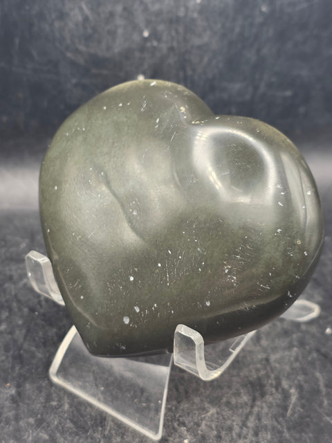 Polychrome jasper heart! 9.6 ounces, 3.3 inches wide, 2.9" tall