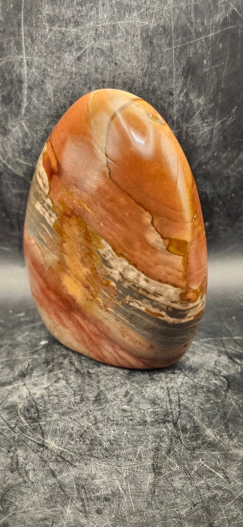 Polychrome jasper free form! 13 ounces, 3.7 inches tall!