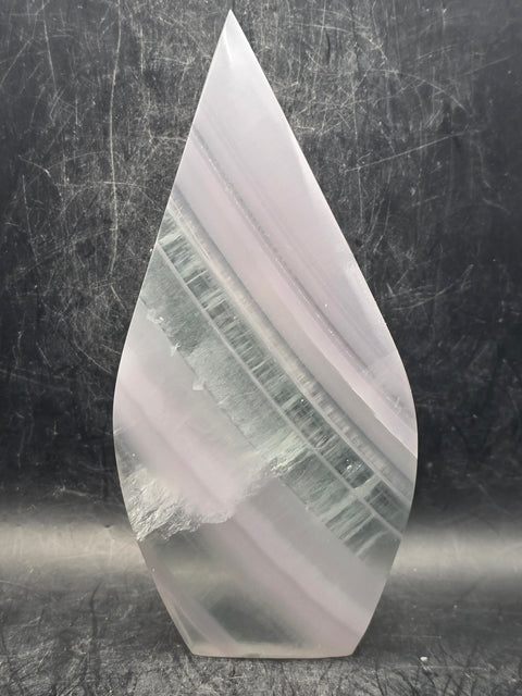 Yttrium florite tear tower! 5.5 inches tall, 2.5" wide, 11.8 ounces!