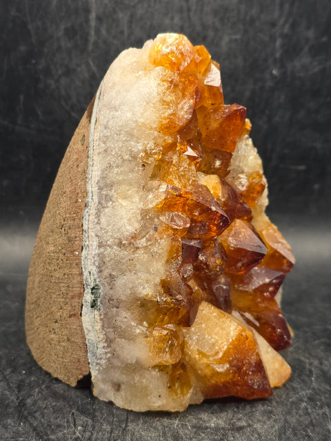 Citrine cut base free form! 1.1 pounds, 3.7 inches tall, 2.4" wide