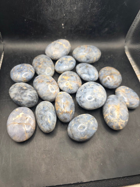 Blue opal palm stone! 1.5 too 2.1 inches!
