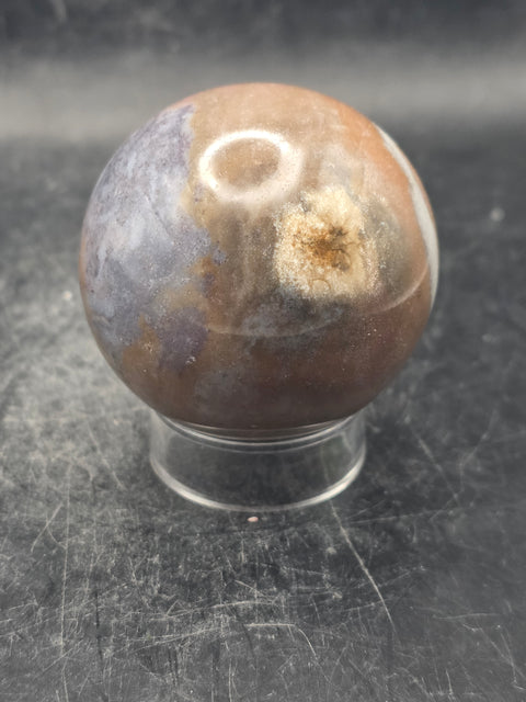 Ocean jasper sphere! 48.7mm, 1.9 inches, 5.6 ounces