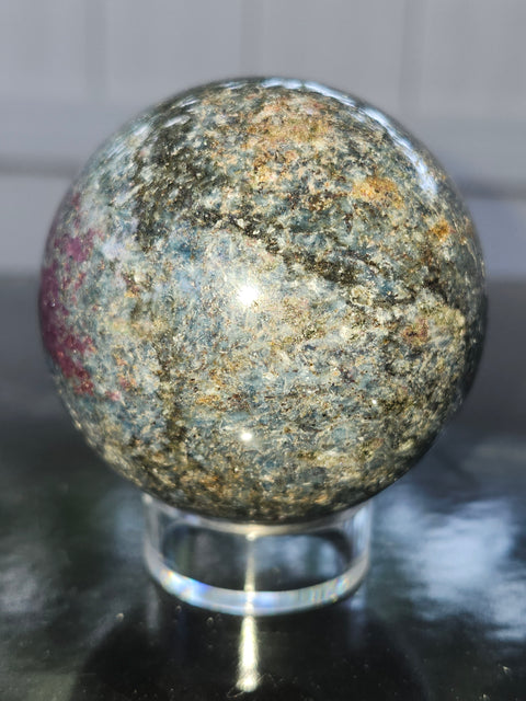 Ruby in kyanite sphere! 12 ounces, 57mm,2.24 inches