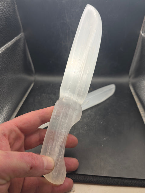 9.5 inch Selenite knife!