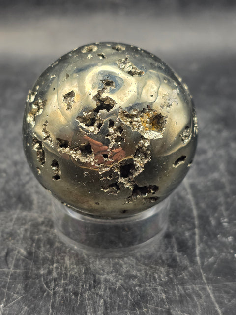 Pyrite sphere! 43.5mm, 1.7 inches, 7.2 ounces