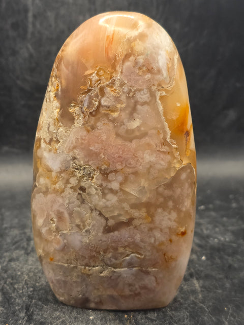 Flower agate free form! 11 ounces, 4 inches tall, 2.3" wide