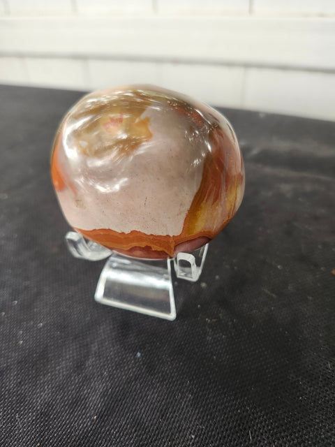 Polychrome jasper palm stone 6.5 ounces, 2.75 inches