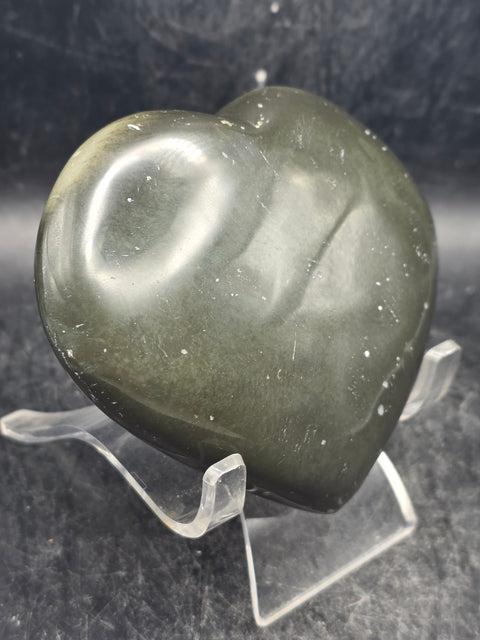 Polychrome jasper heart! 9.6 ounces, 3.3 inches wide, 2.9" tall