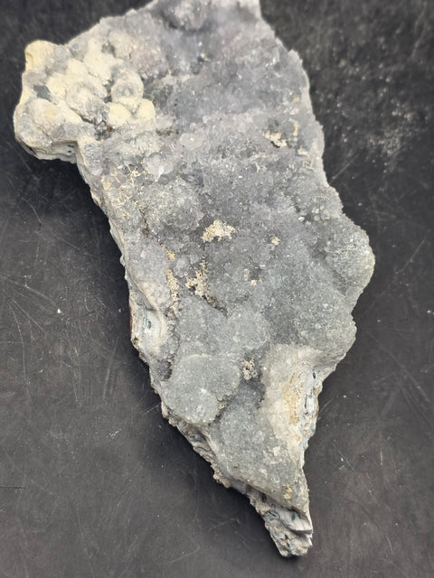 Amethyst flower formation plate! 3.7 ounces, 4.5 inches by 2.5 inches