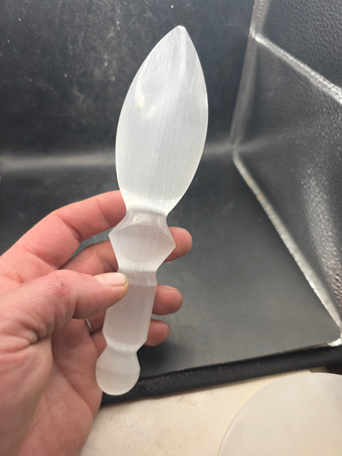 selenite knife! 7.5 inches long!