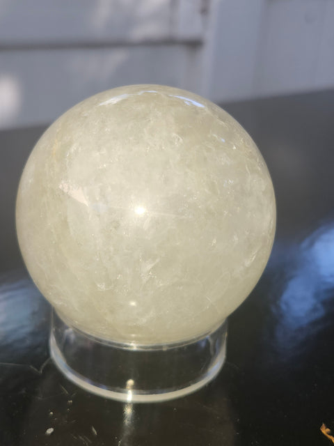 59.5mm 2.34 inch, 10.6 ounce Ferruginous quartz sphere