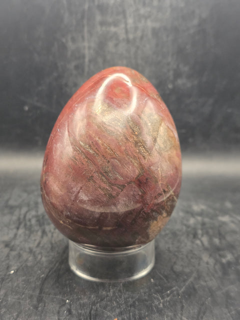 Petrified wood egg! 1.4 pounds! 3.5 inches tall, 2.7" wide