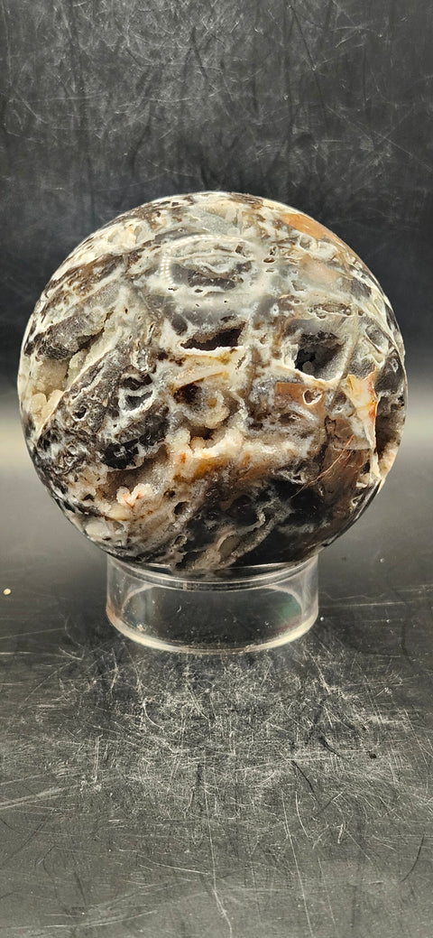 Sphalerite sphere! 77mm, 3 inches, 1.2 pounds!