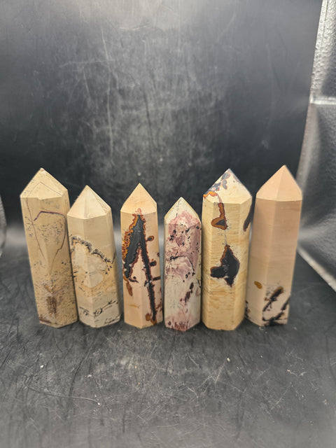 Natural picture jasper tower! 2.8 too 3.4 inches tall