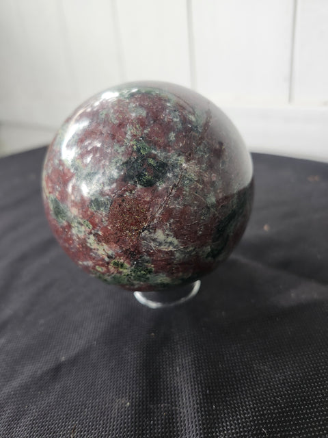 1.8 pound, 3.5 inch ocean jasper sphere