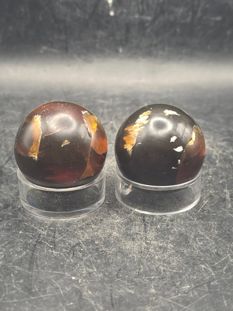 Polished Amber sphere! 1.2 inches, 30mm!