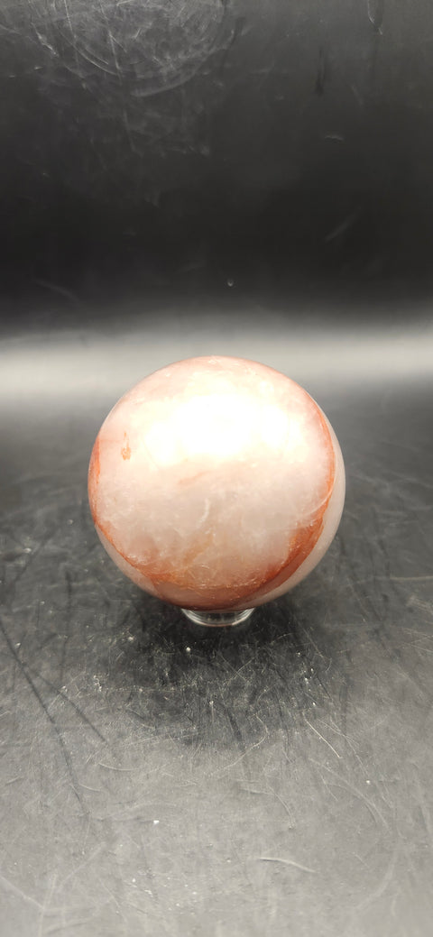 Fire quartz sphere! 5.7 ounces, 48.4mm, 1.9 inches