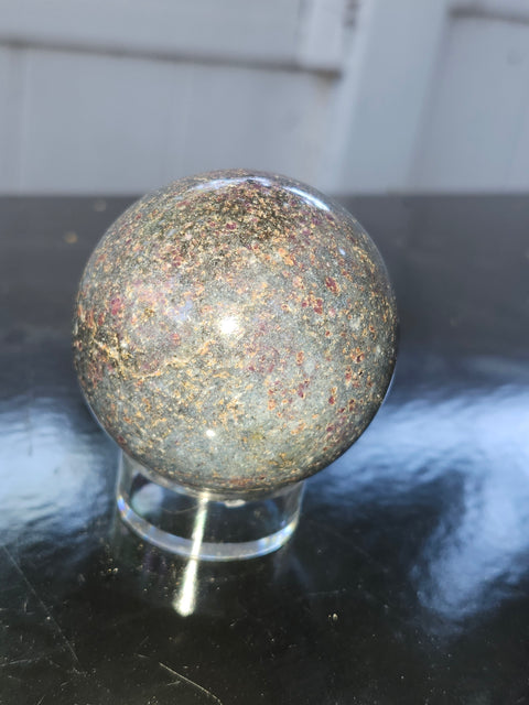Ruby in kyanite sphere! 9 ounces, 51mm, 2.01 inches uv reactive