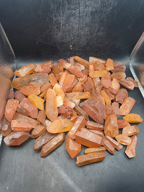 2 ounces tangerine quartz!! Not heat treated 100% natural