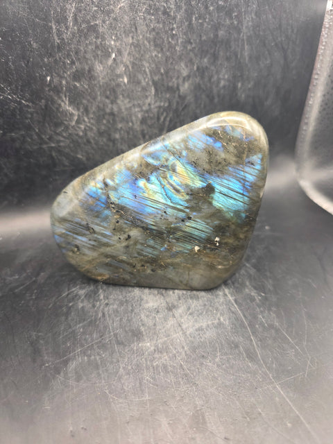 Labradorite free form! 1.6 pounds, 3.3 inches tall, 4.3" wide