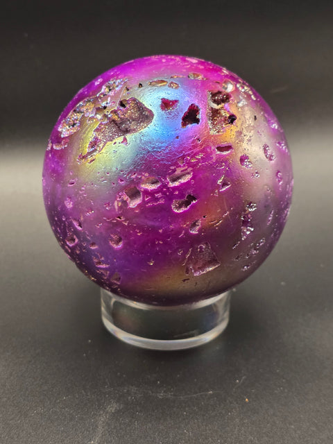 Pink aura sphenlerite sphere! 79.7mm, 3.1 inches, 1.5 pounds