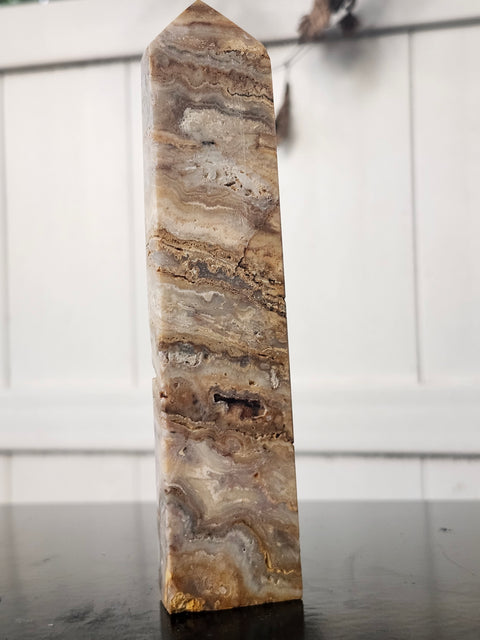 Yellow jasper tower! 6.5 inches tall, 9 ounces