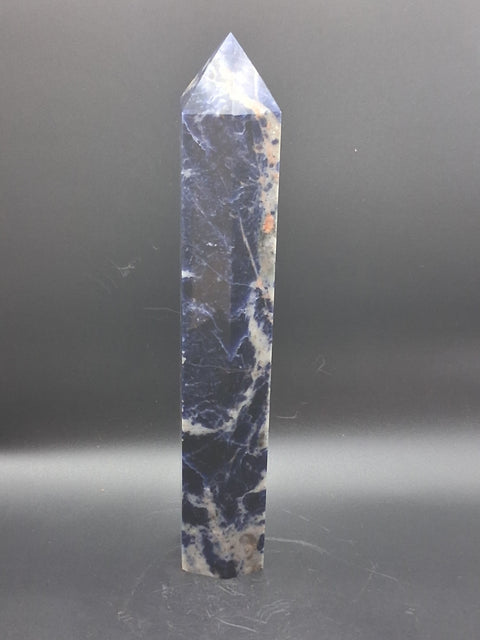 Large sodalite tower! 1.7 pounds, 9 inches tall
