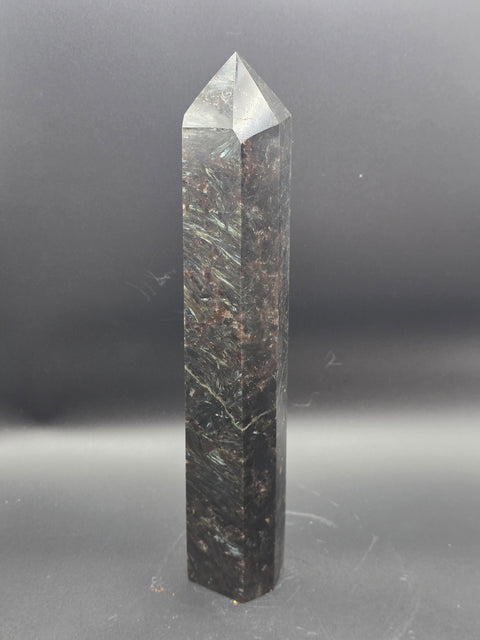 Jumbo arfvedsonite tower! 9.5 inches tall, 1.15 pounds